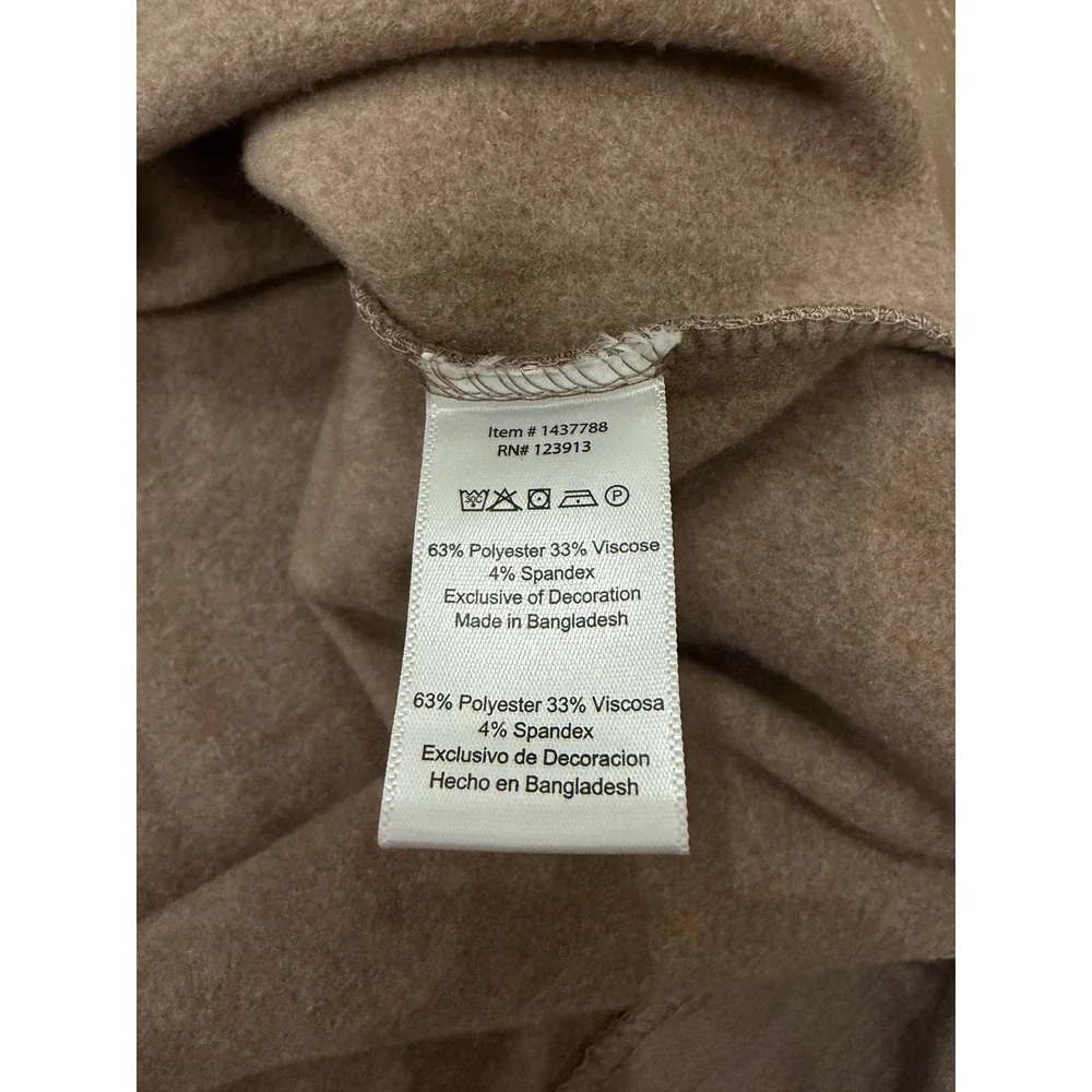 Jachs New York Mens XL Tan Heathered Crewneck Sweatshirt 1437788‎ Long Sleeve